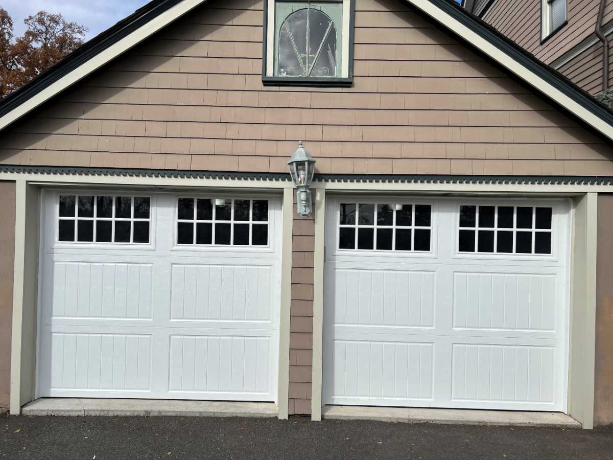 Modern residential garage door